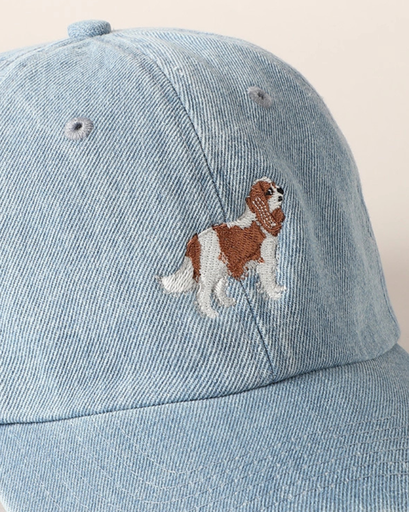 Cavalier Embroidered Denim Hat