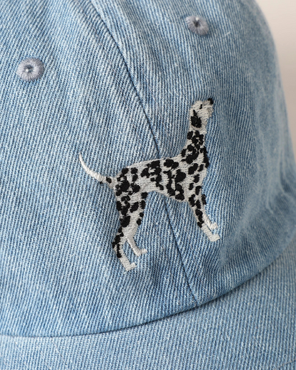 Dalmatian Embroidered Denim Hat