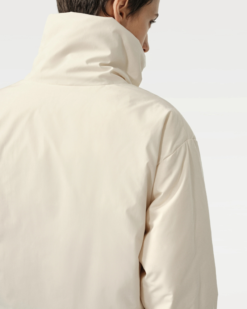 Unisex Asymmetric Puffer Jacket with Built-In Kangaroo Dog Pouch Carrier