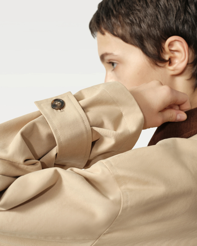 Unisex Trench Jacket with Built-In Kangaroo Pouch Dog Carrier