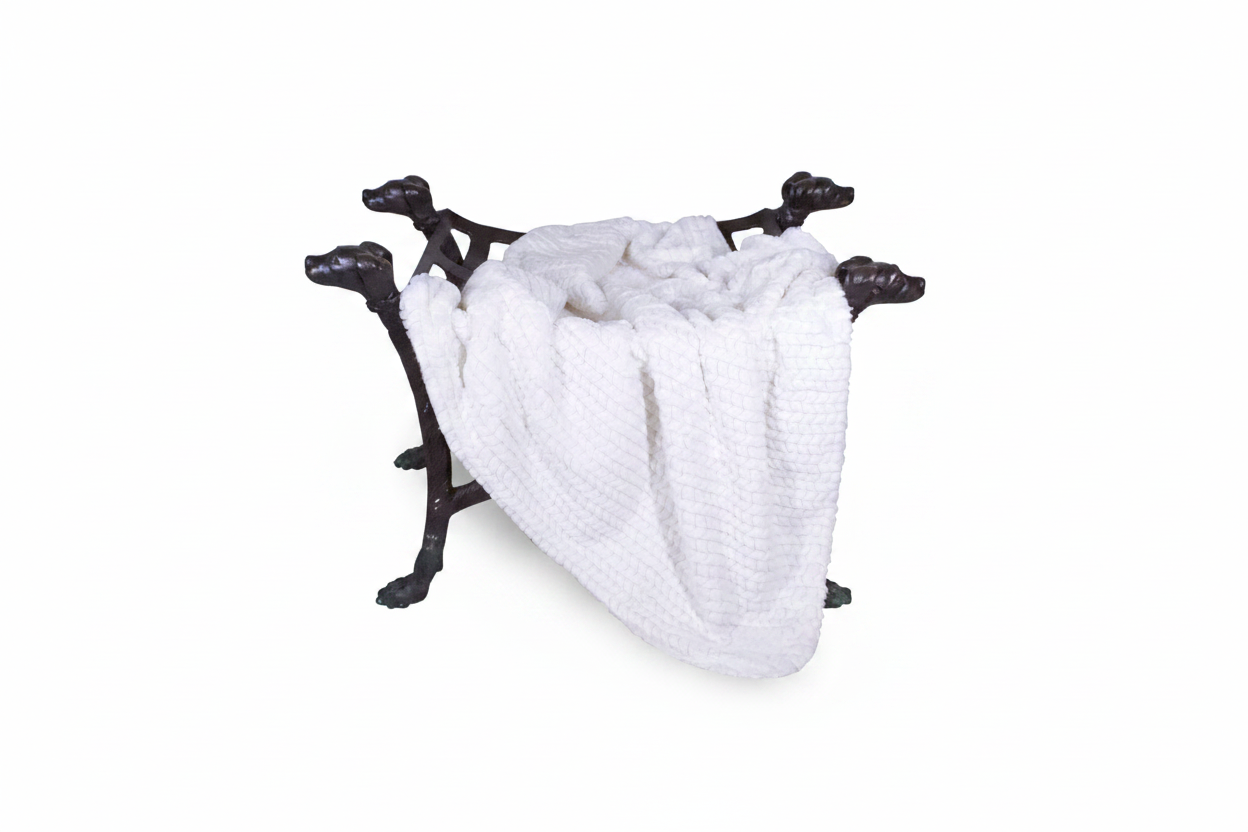 Paris Dog Blanket in Ivory