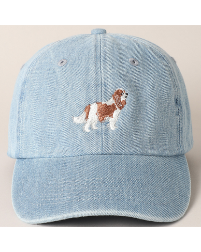 Cavalier Embroidered Denim Hat