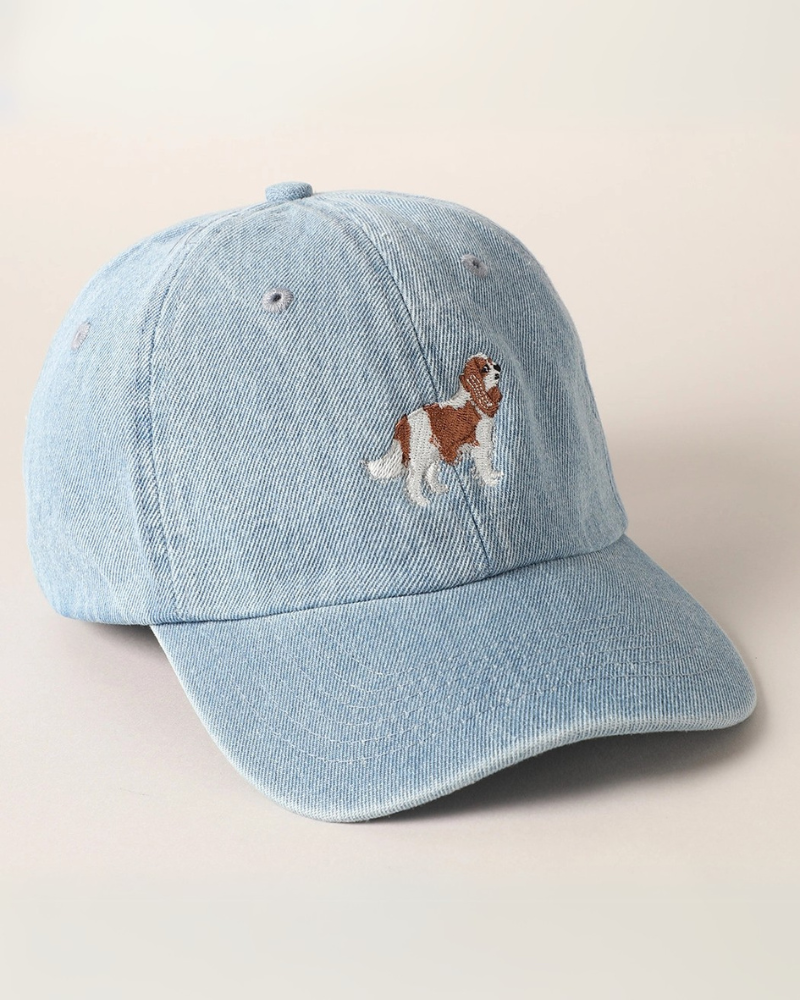 Cavalier Embroidered Denim Hat