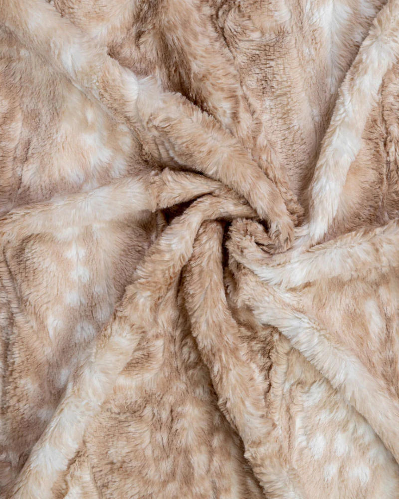 Furry Dog Blanket in Golden Fawn