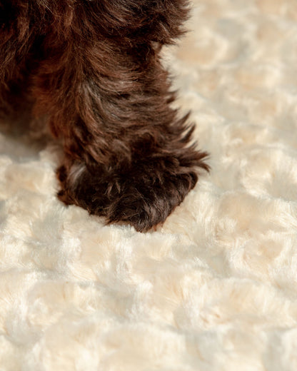 Rosebud Dog Blanket in Tan